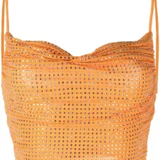 Укороченный топ с кристаллами