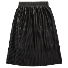 Юбка со складками и логотипом Юбка со складками и логотипом