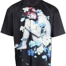 Рубашка с короткими рукавами и фотопринтом