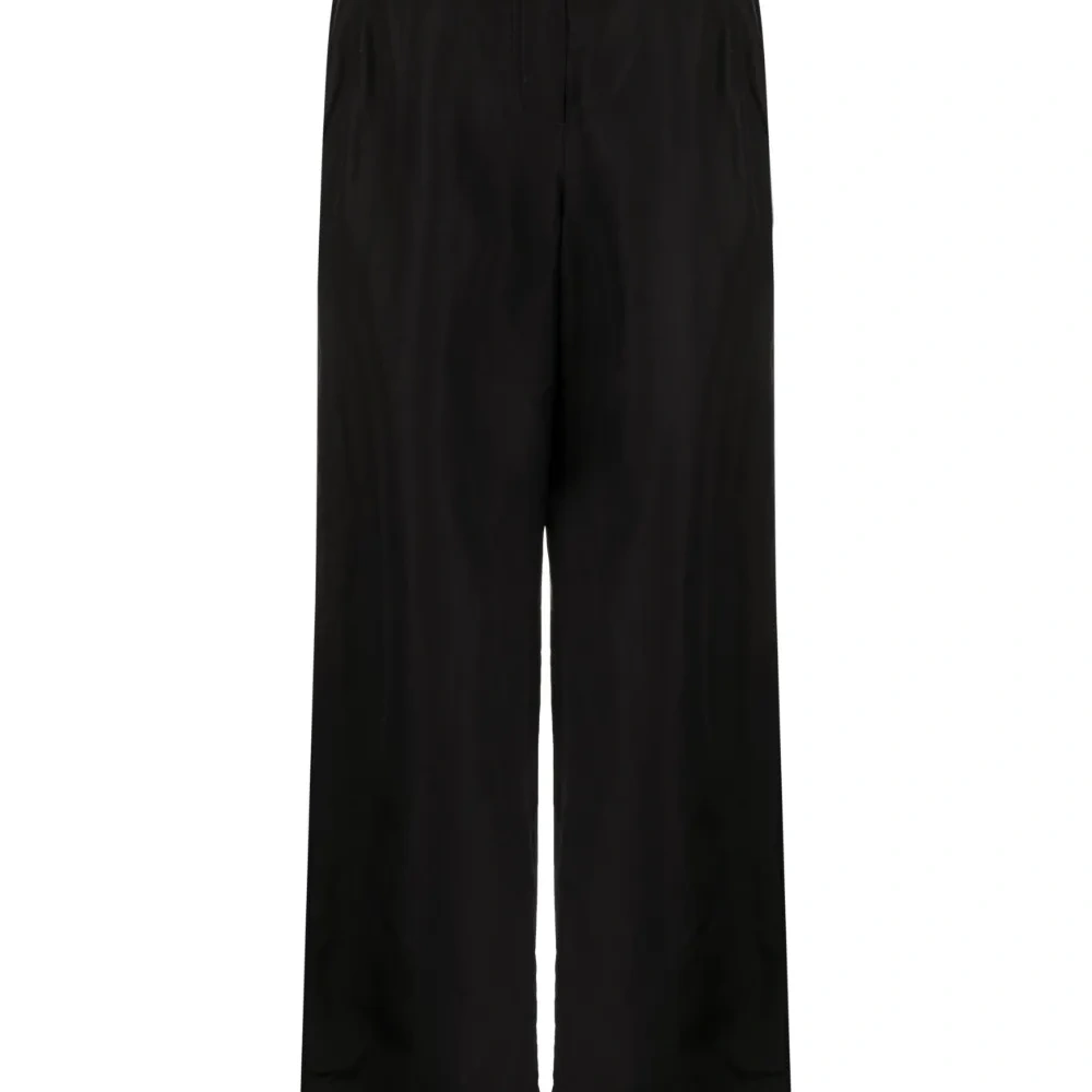 Укороченные брюки с завязками на манжетах