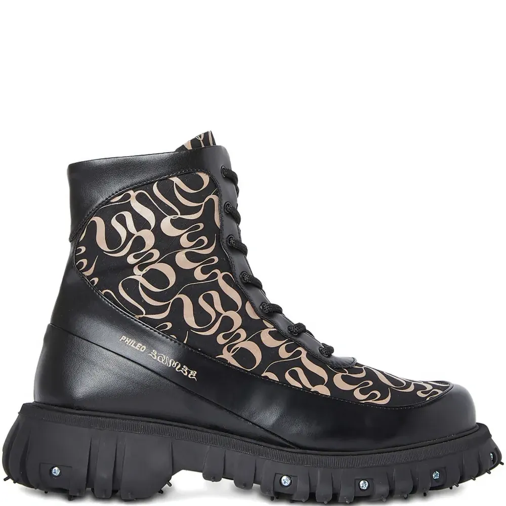 Ботинки с монограммой