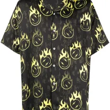 Рубашка оверсайз с принтом