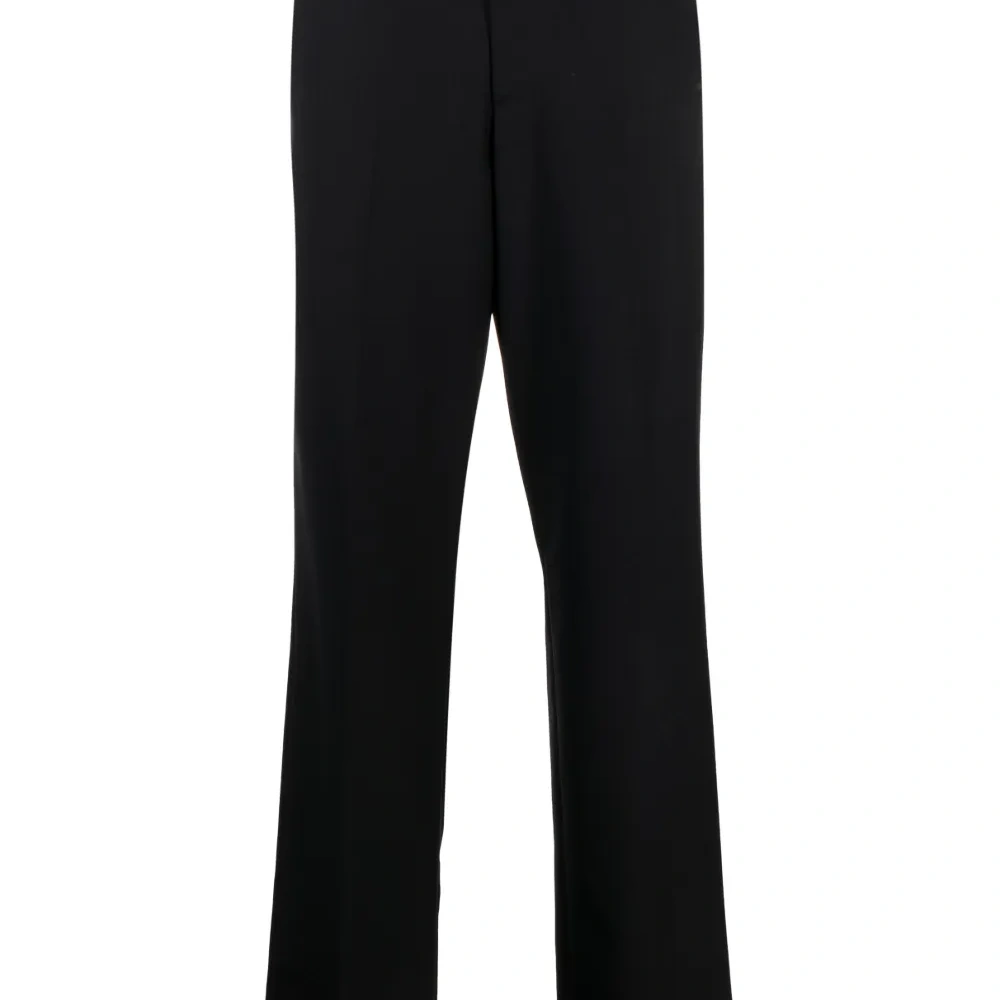 Шерстяные брюки с завышенной талией