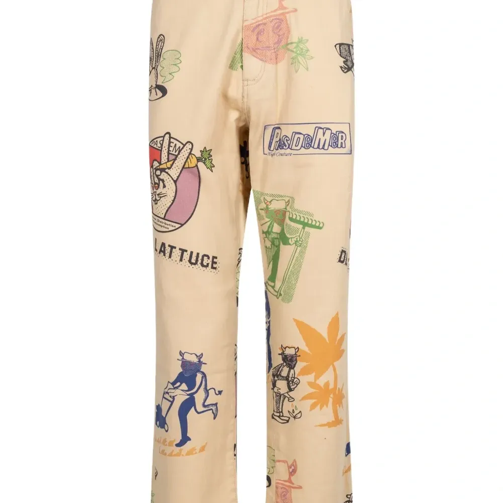 Брюки Devil's Lattuce с принтом