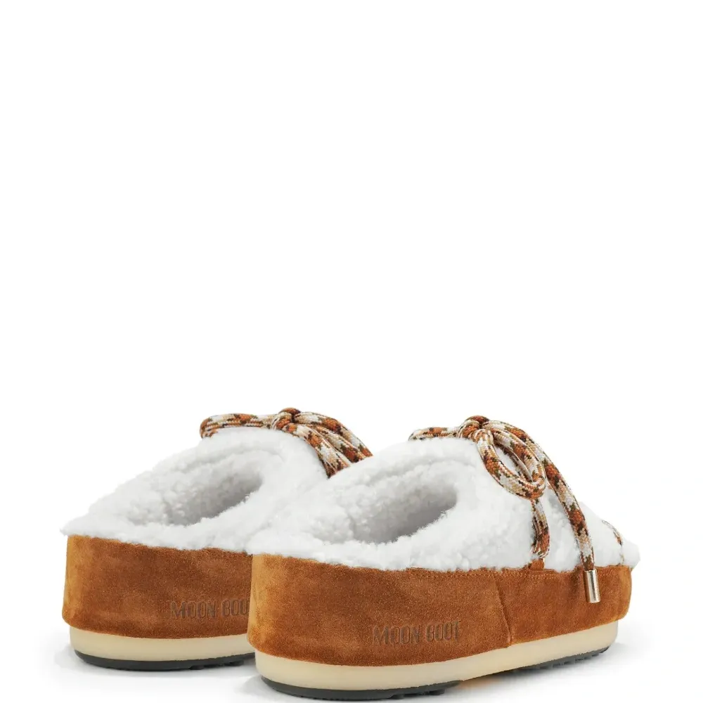 Мюли из шерпы на шнуровке