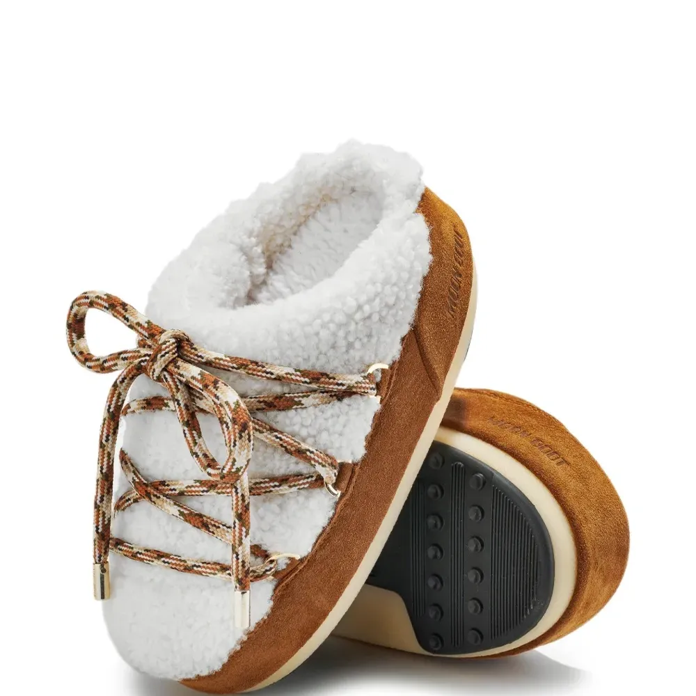 Мюли из шерпы на шнуровке