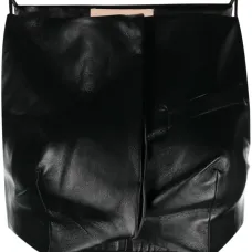 Укороченный топ Elfi из искусственной кожи