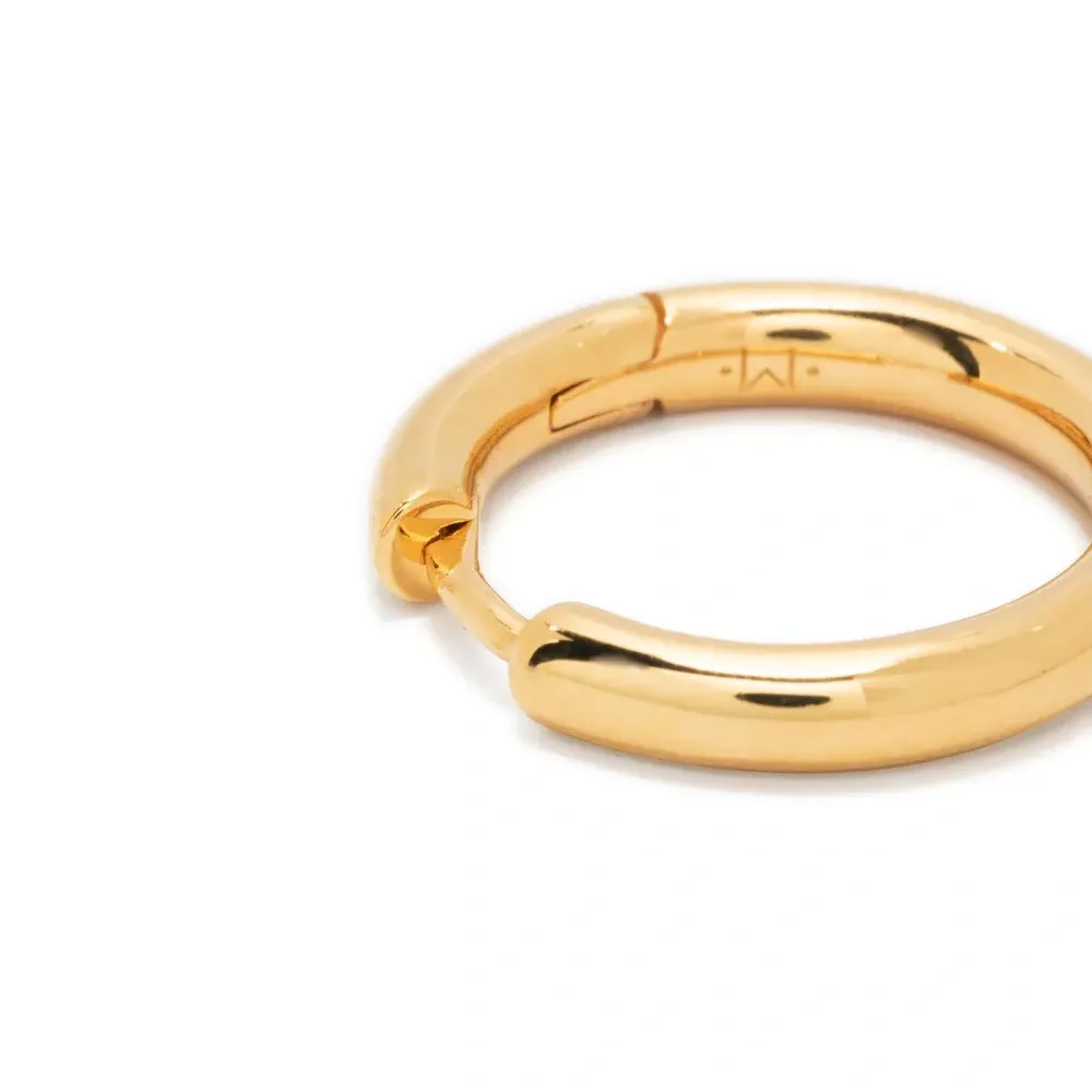 Серьги-кольца Tunnel среднего размера