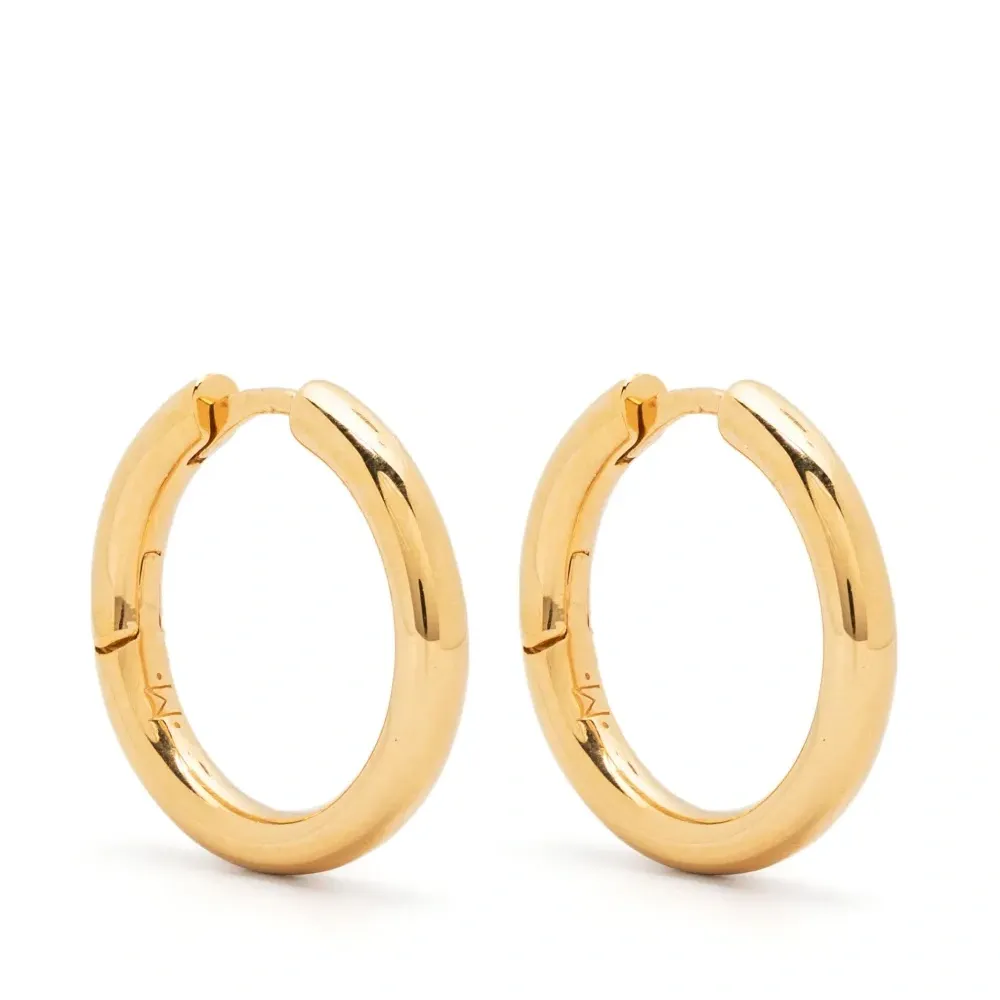 Серьги-кольца Tunnel среднего размера