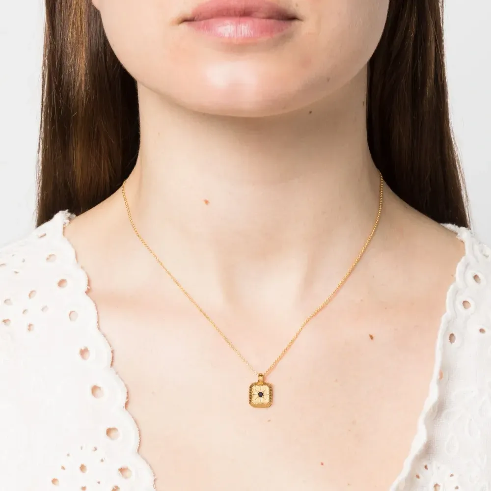 Колье September Birthstone Star с подвеской