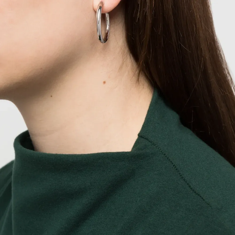 Крупные серьги-кольца Tunnel