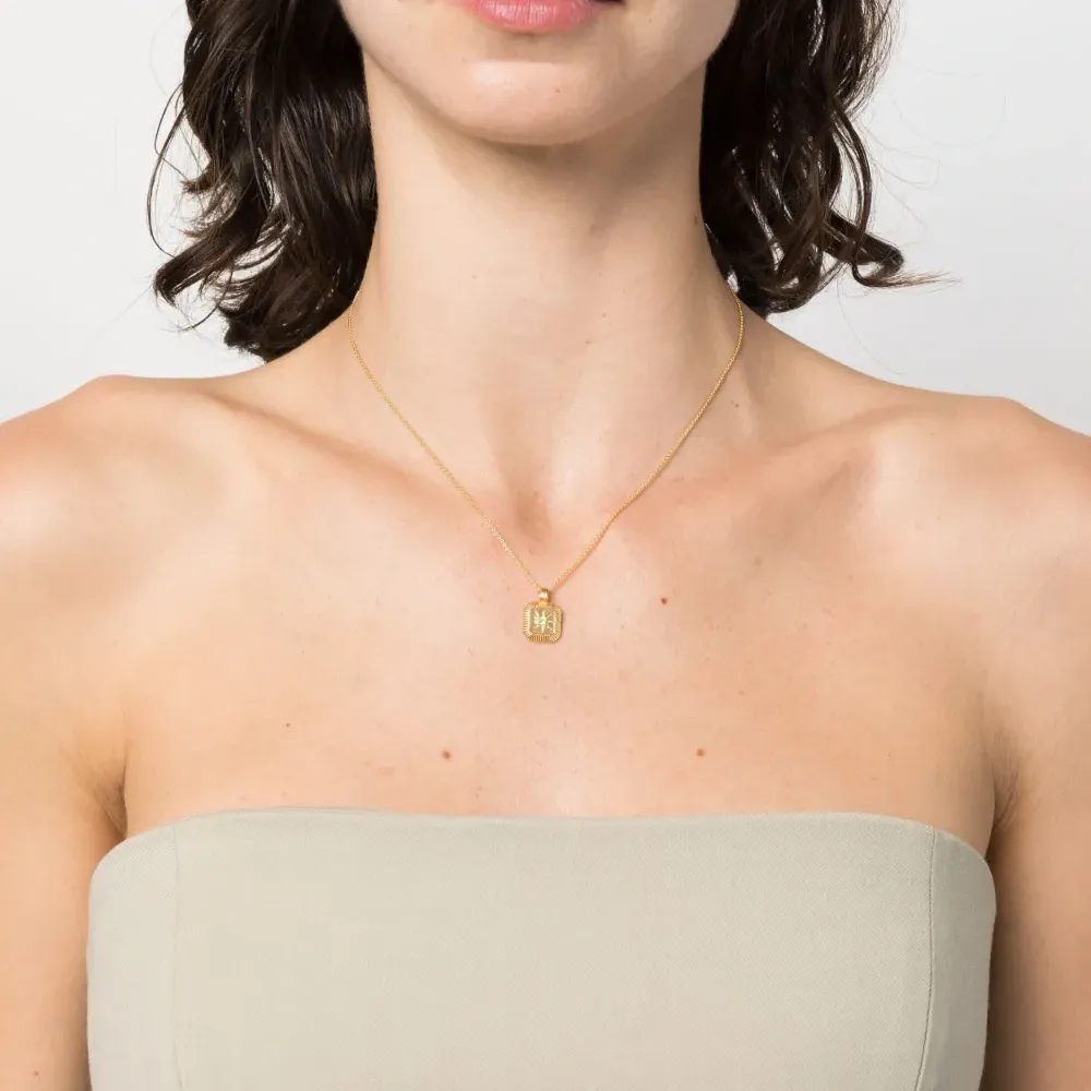 Колье August Birthstone с подвеской