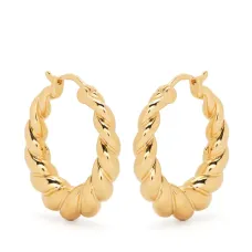 Серьги-кольца Twisted Tidal