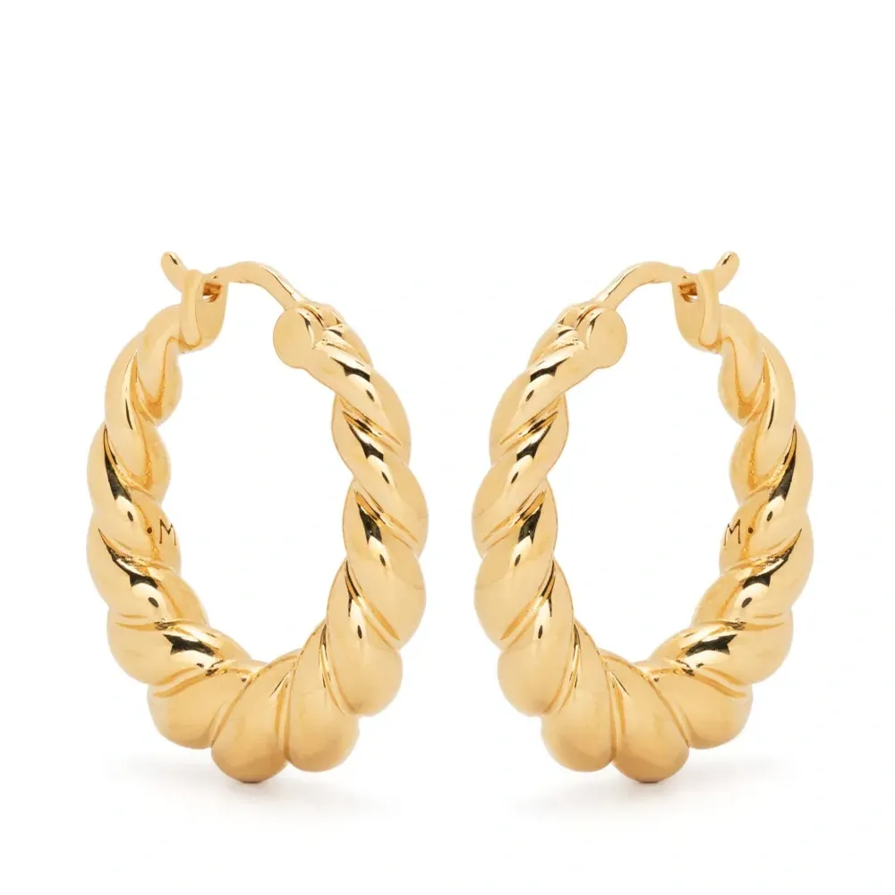 Серьги-кольца Twisted Tidal