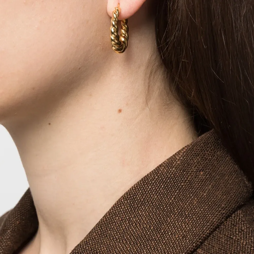 Серьги-кольца Twisted Tidal