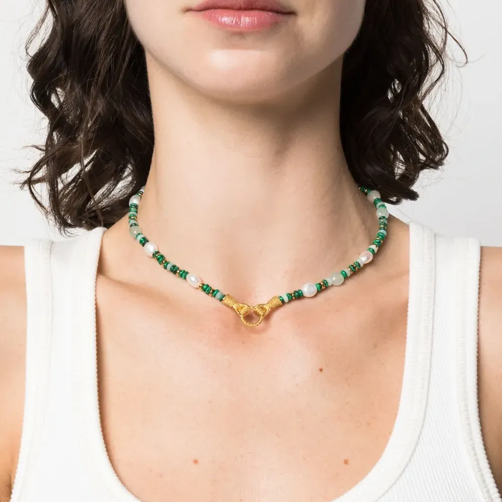 Колье из коллаборации с Harris Reed