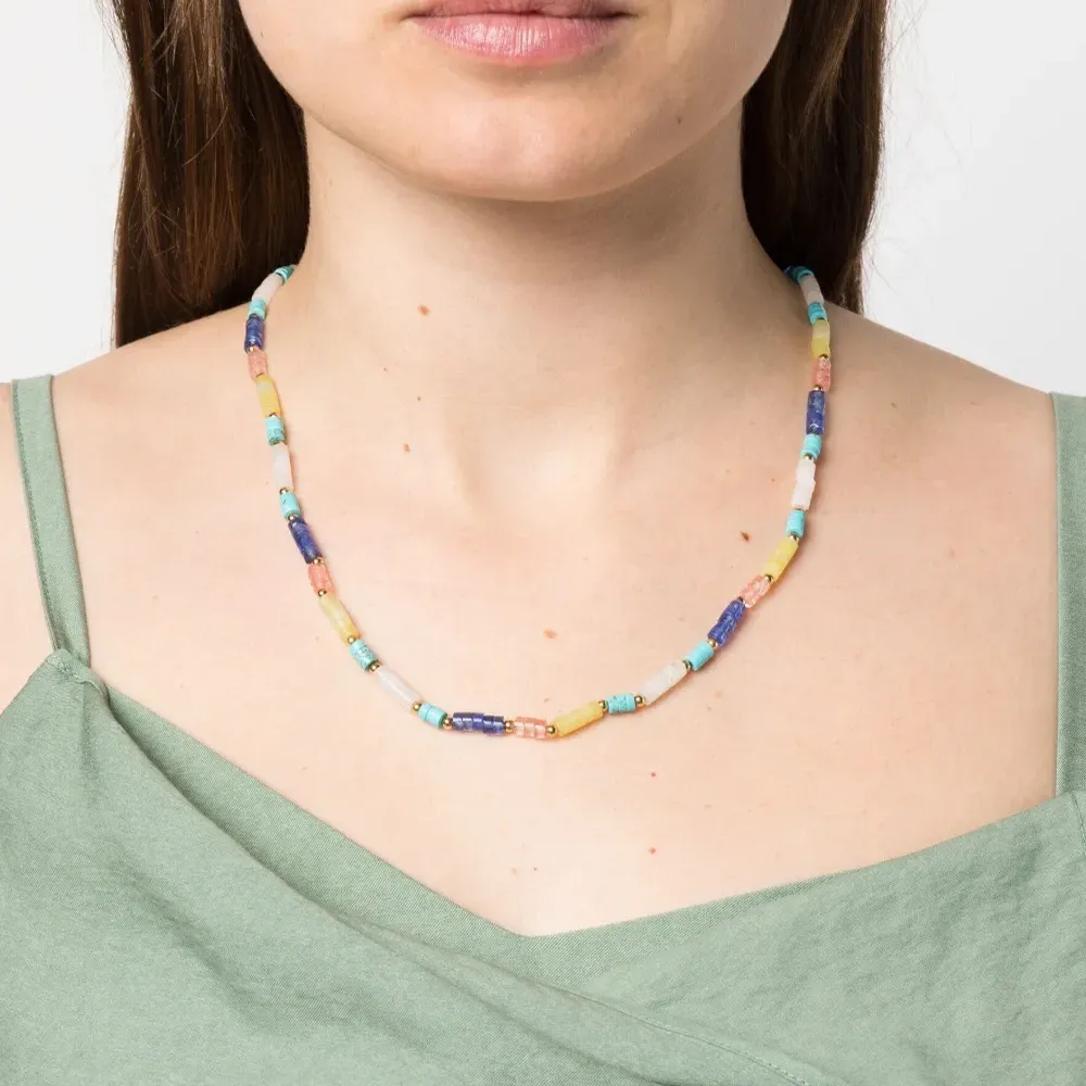 Колье с бусинами