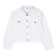 Джинсовая куртка с эластичным подолом