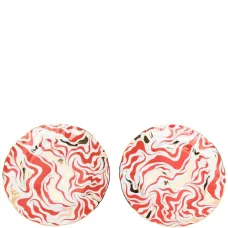 Набор из двух тарелок с принтом Набор из двух тарелок с принтом