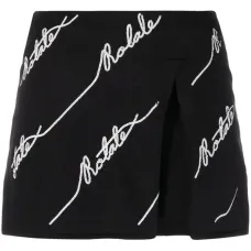 Трикотажная юбка мини с логотипом Трикотажная юбка мини с логотипом