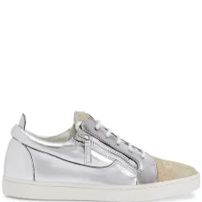 Nicki metallic leather sneakers