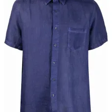 Льняная рубашка с короткими рукавами Льняная рубашка с короткими рукавами