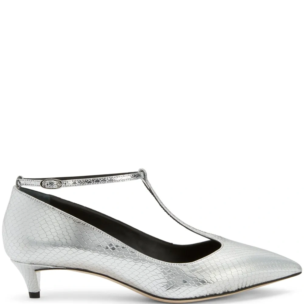 Босоножки Olivia 35 с эффектом металлик