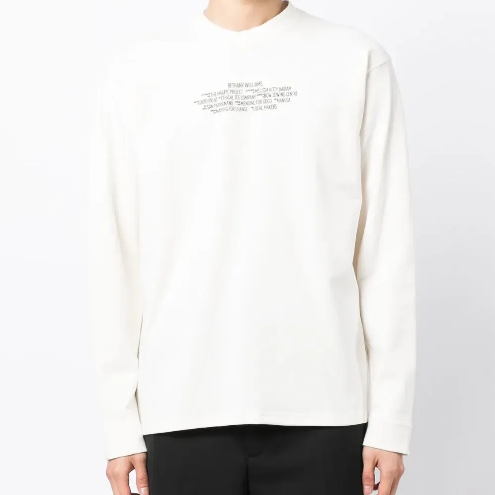 Футболка с длинными рукавами и логотипом Футболка с длинными рукавами и логотипом