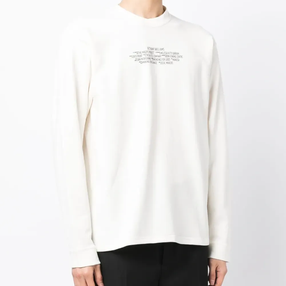 Футболка с длинными рукавами и логотипом Футболка с длинными рукавами и логотипом