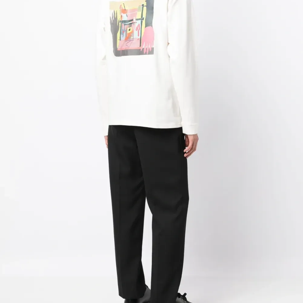 Футболка с длинными рукавами и логотипом Футболка с длинными рукавами и логотипом