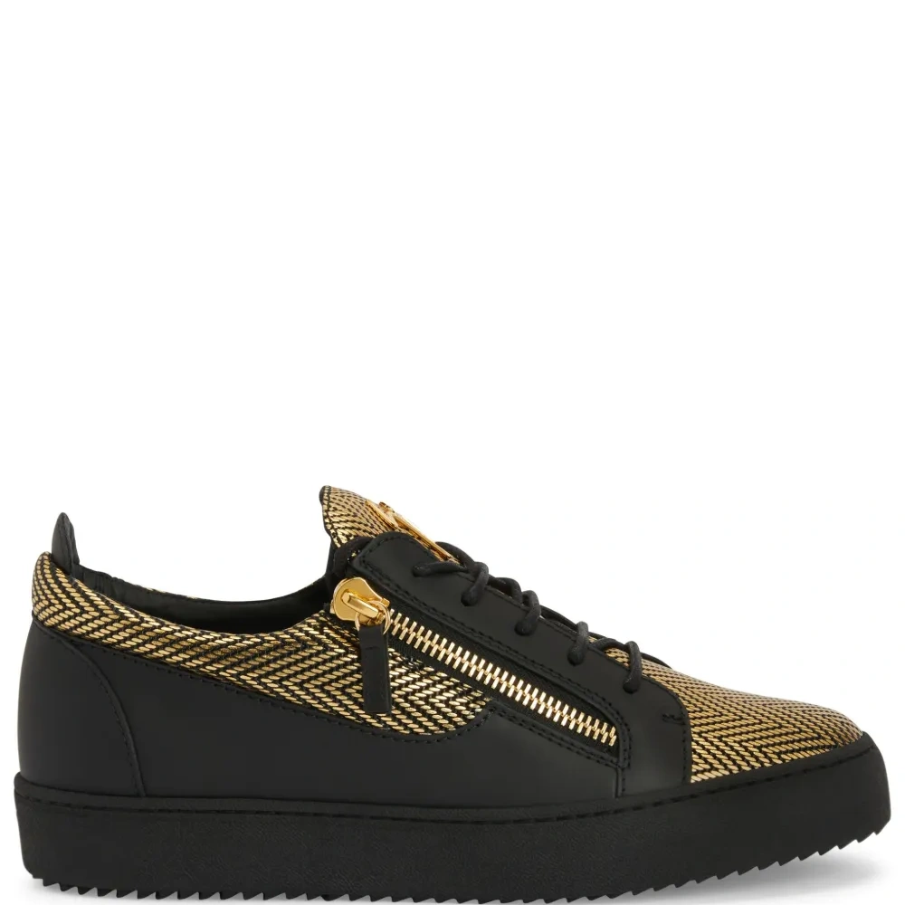 Frankie metallic-finish sneakers