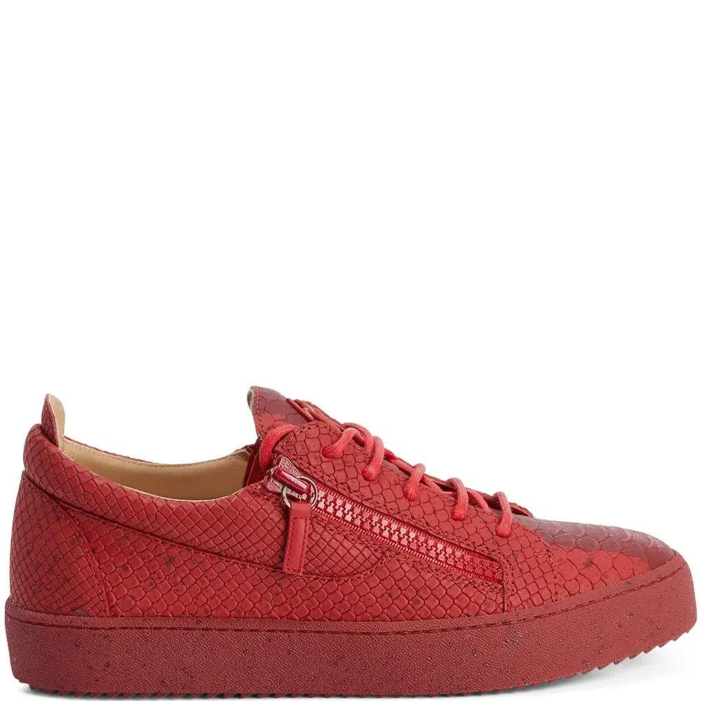 Кеды Frankie с тиснением под кожу змеи