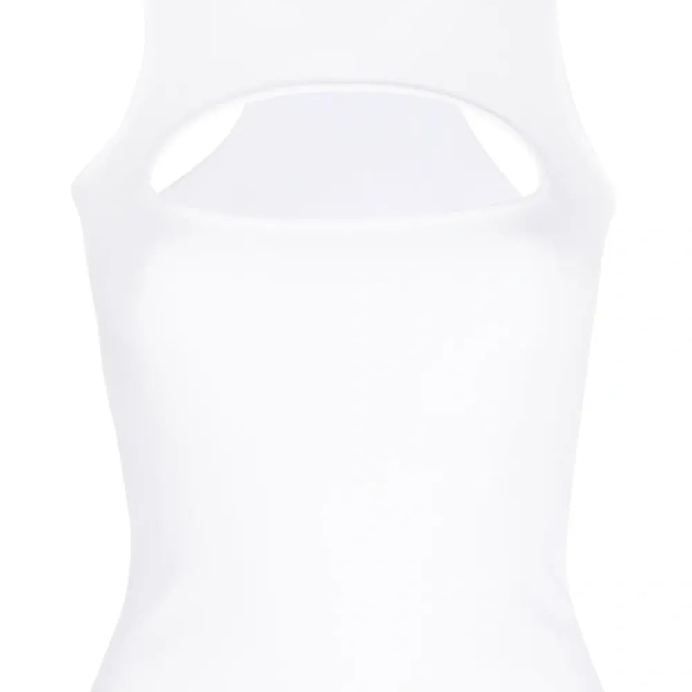 Трикотажный топ без рукавов