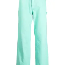 Джинсы с вышитым логотипом