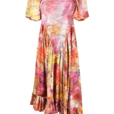 Платье миди с принтом Платье миди с принтом