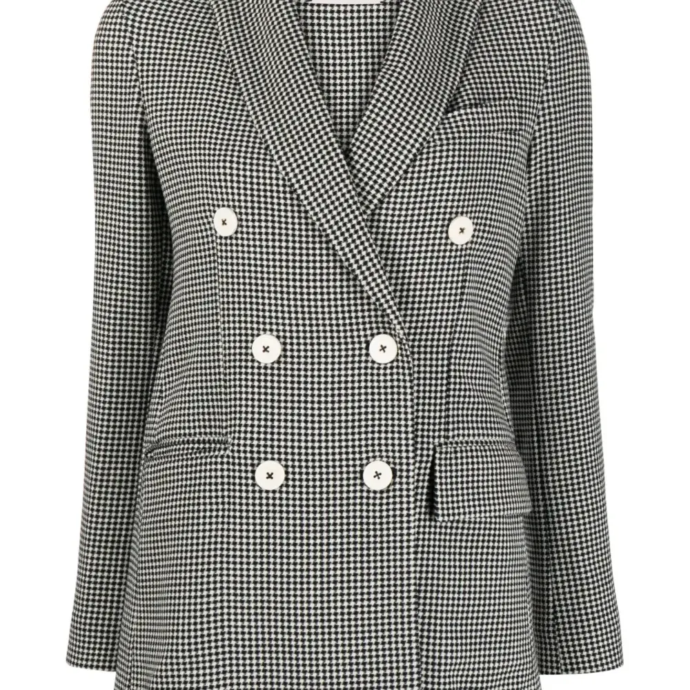 Двубортный блейзер в клетку