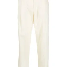 Брюки с завышенной талией и стразами