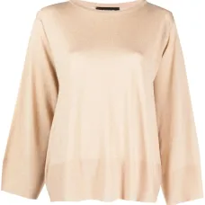 Джемпер оверсайз с вырезом-лодочкой Джемпер оверсайз с вырезом-лодочкой