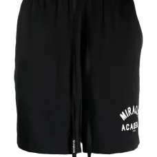 Шелковые шорты с графичным принтом