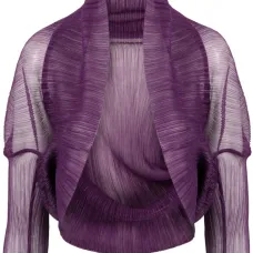 Укороченный полупрозрачный жакет