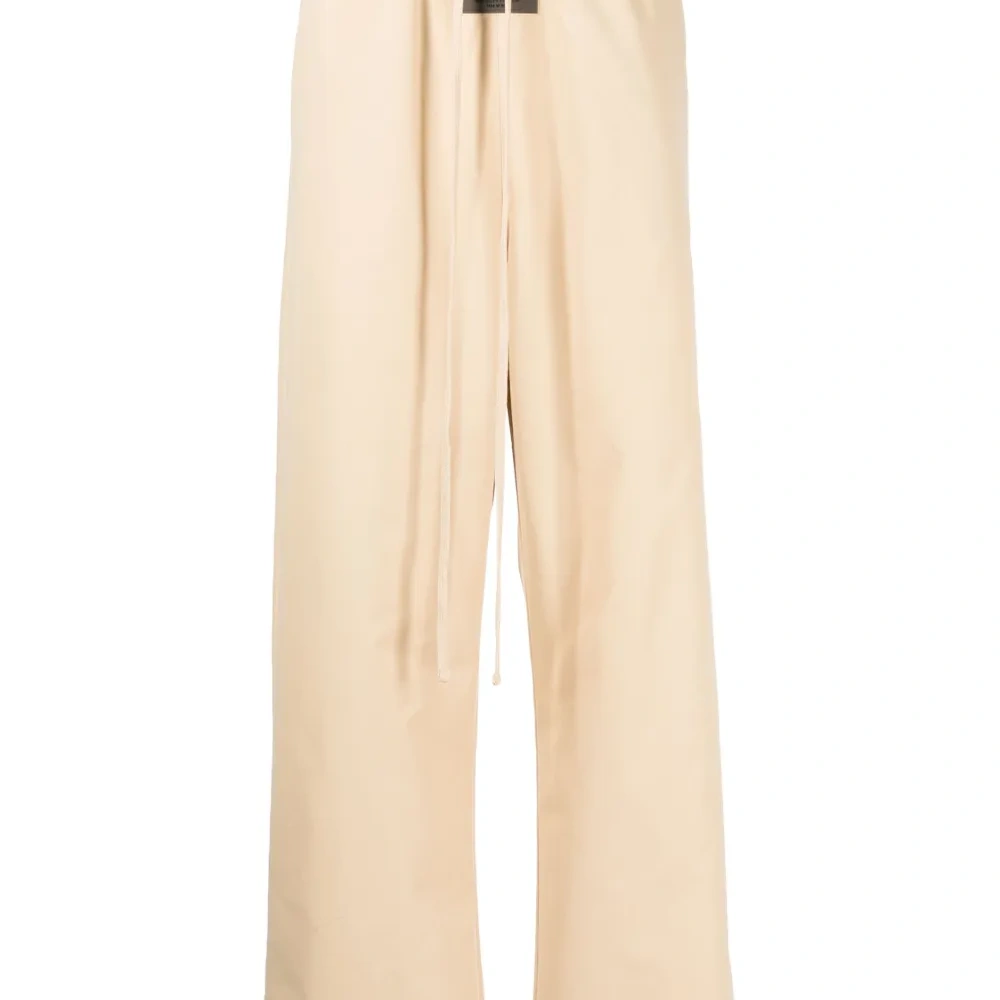 Прямые брюки с нашивкой-логотипом