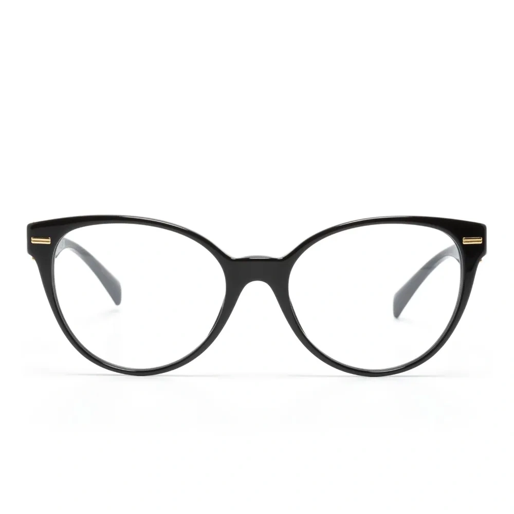 Очки в круглой оправе с декором Medusa