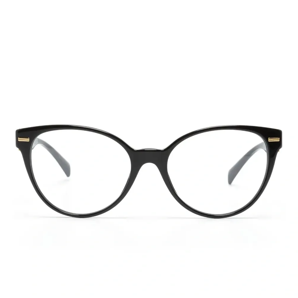 Очки в круглой оправе с декором Medusa