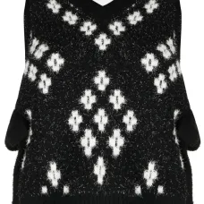 Трикотажный жилет с узором аргайл