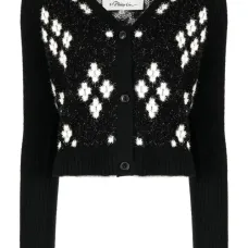 Кардиган с узором аргайл Кардиган с узором аргайл