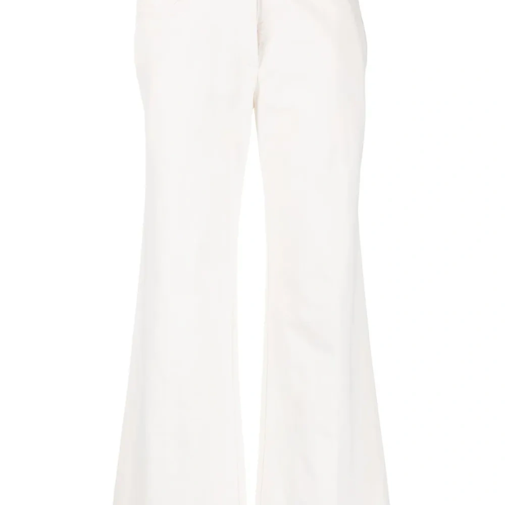 Широкие брюки средней посадки