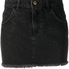 Джинсовая юбка со стразами Джинсовая юбка со стразами