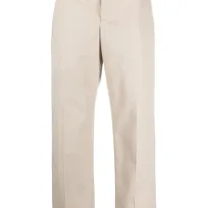 Прямые брюки со складками