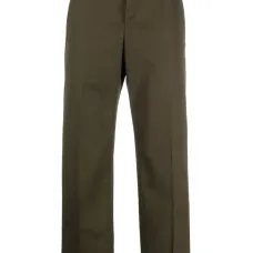 Прямые брюки со складками