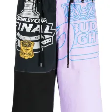 Шорты в стиле колор-блок с кулиской